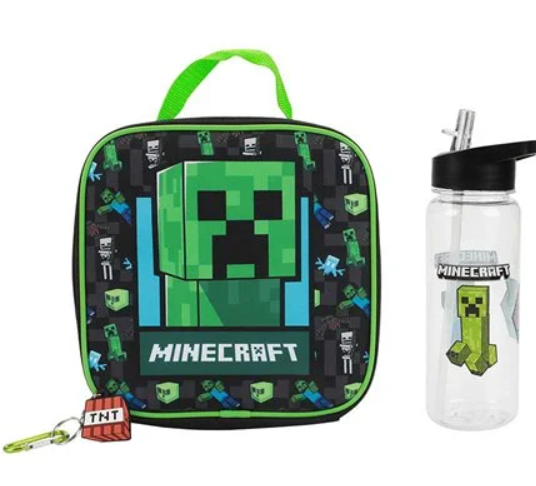 Minecraft Creeper Clear Youth Backpack 5-Piece Set