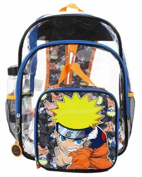 Naruto Uzumaki Clear Youth Backpack 5-Piece Set