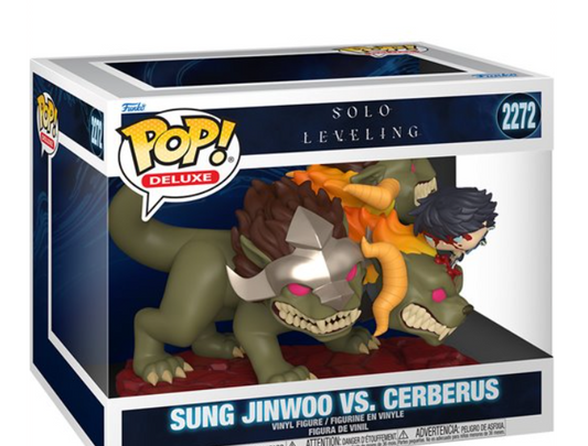 Solo Leveling Jinwoo Vs. Cerberus Deluxe Funko Pop! Vinyl Figure #2272