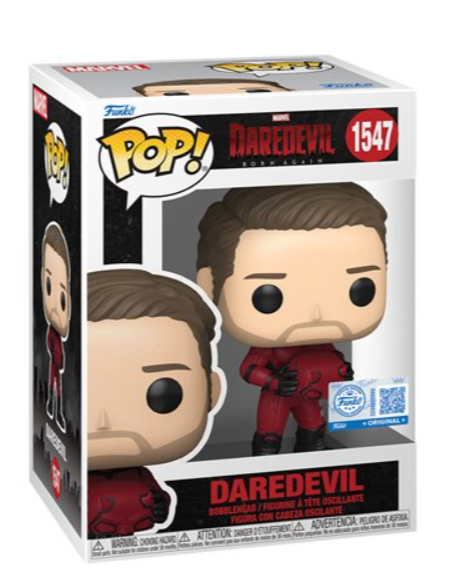 Daredevil: Born Again Daredevil Unmasked Funko Pop! Vinyl Figure #1547 - Entertainment Earth Exclusive